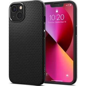 Spigen Liquid Air etui pokrowiec do iPhone 13 Pro Max cienka żelowa obudowa czarny matowy
